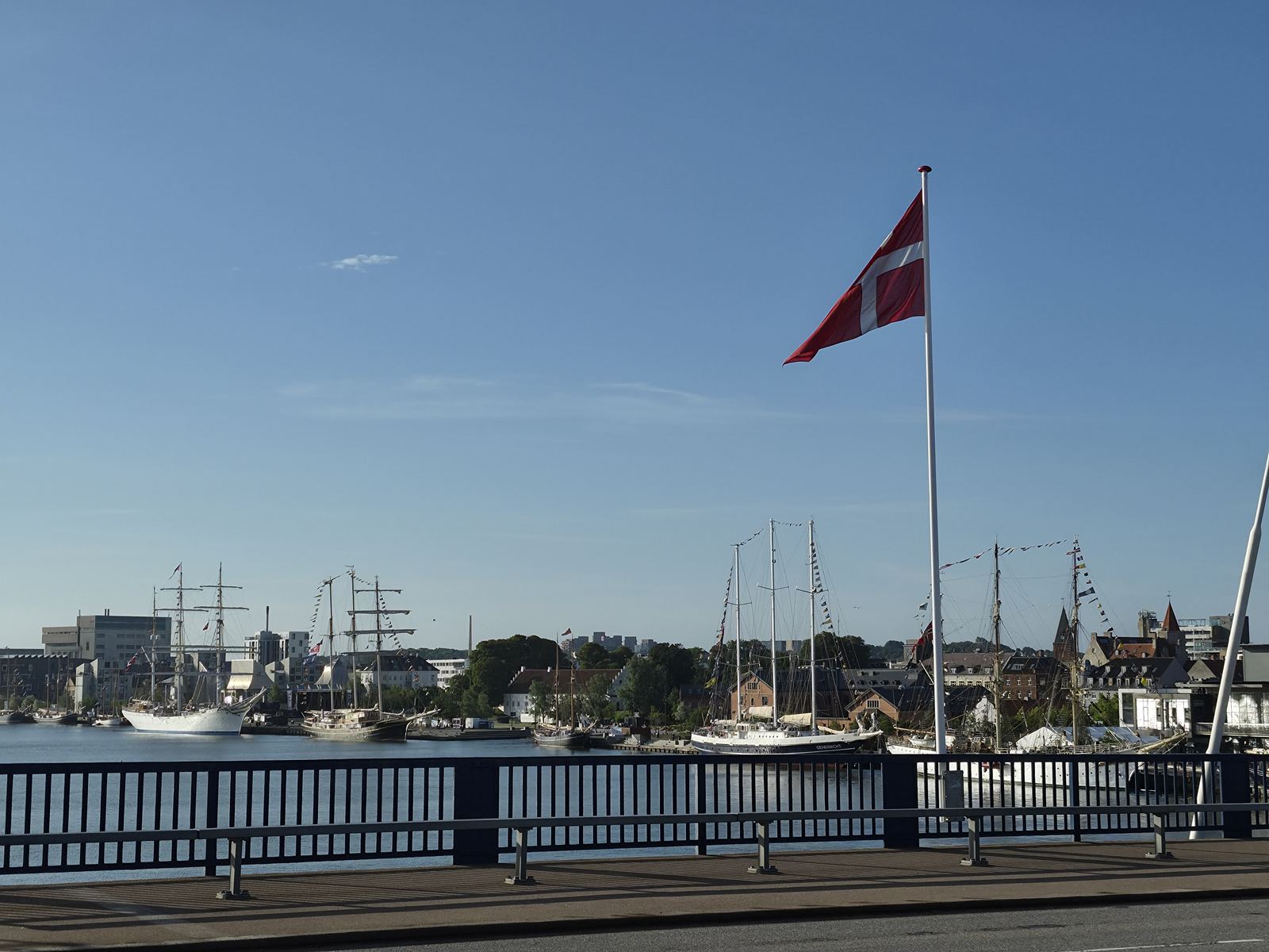 Sejlskibe ved kaj i Aalborg under Tall Ships Race