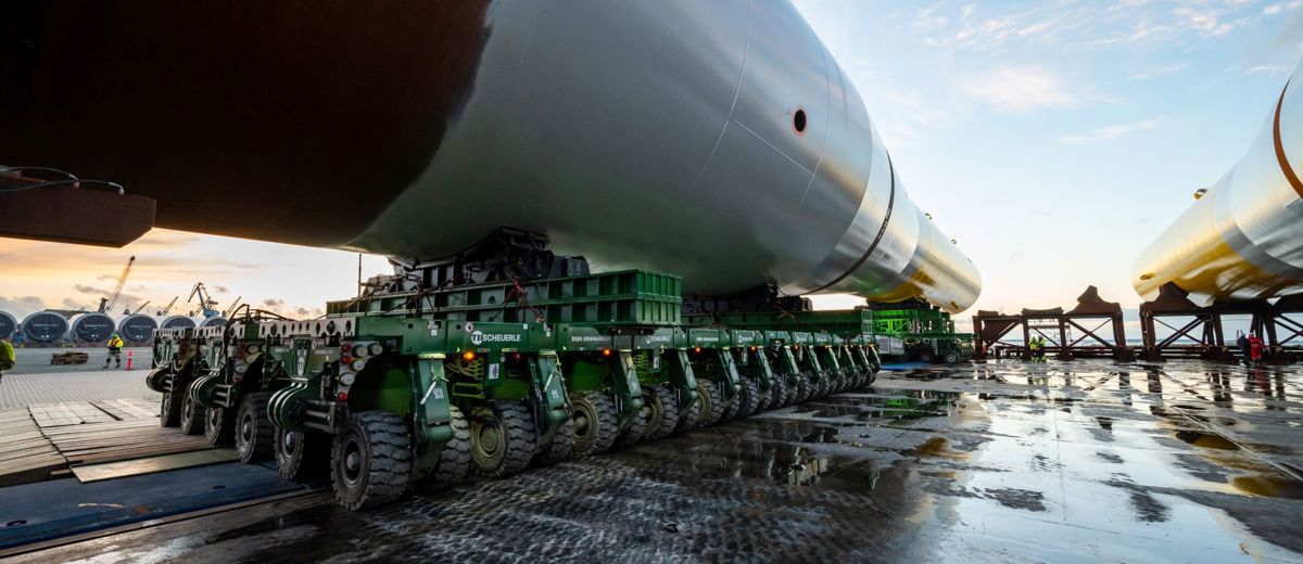 BMS SPMT transport af store og tunge emner